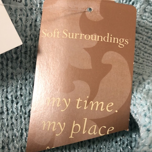 776 🔴NWT Soft Surroundings sweater Jacket. SzXS - Picture 8 of 9